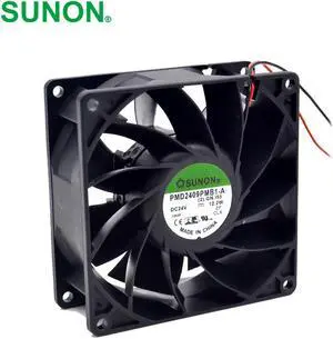 SUNON   Inverter fans 24V PMD2409PMB1-A wind pressure computing devices with axial fans 92*92*38mm