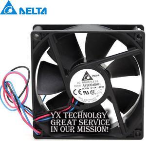 and  AFB0948HH 48V 0.14A 9025 9cm three wire speed cooling fan  Delta 90*90*25mm