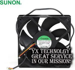 SUNON  KDE1212PTB2 12025 12V 2.6W three line stall warning fan 120*120*25mm SUNON  KDE1212PTB2 12025 12V 2.6W three line stall warning fan 120*120*25mm