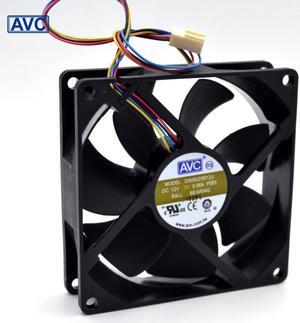 AVC  9025 9225 DS09225B12U 4-wire 6P double ball temperature control PWM fan