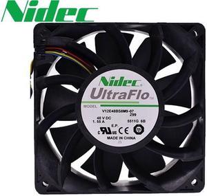 1pcs V12E48BS8M9-07 12038 120*120*38mm 48V 1.55A 4-P pwm case cooling fan