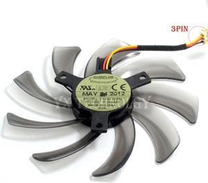 EVERFLOW T129215SM 95mm 2 PIN 3 PIN computer cooler fan  Gigabyte GV-N650OC-1Gl 2Gl GV-N550WF2 N56GOC R667D3 R777OC