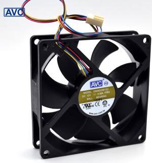 AVC  9025 9225 DS09225B12U 4-wire 6P double ball temperature control PWM fan
