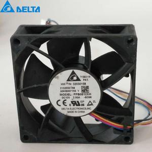 1pcs FFB0812XH 8025 80*80*25mm DC 12V 2A 4-Pin powerful Pwm axial server cooling fan