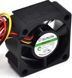 1pcs  and  40*40*20mm 3-wire 4020 4 cm silent fan 1.4W KDE1204PKVX