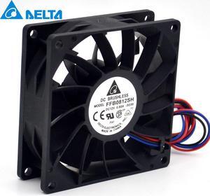 8025 8CM chassis fan 12V 0.6A FFB0812SH high speed fan violence 80*80*25mm