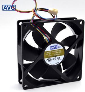 AVC 9025 9225 DS09225B12U 4-wire double ball temperature control PWM fan
