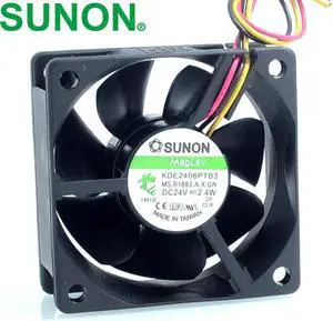 and  fan KDE2406PTB3 6025 24V 2.4W fan 60*60*25mm