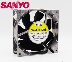 1pcs 12038 12V 1.9A 9GL1212V1J03 120 * 120 * 38MM aluminum high temperature waterproof motorcycle modified violent fan