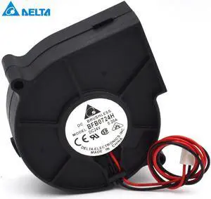 Delta 75.7mm l x 75.7mm x h 30mm BFB0724H 24V inverter 7530 0.20A 7CM cooling Turbo fan