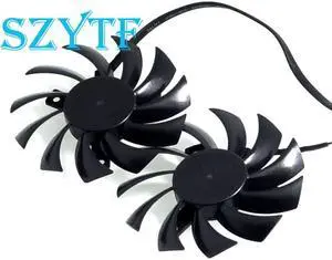 PLD08010S12HH 75mm 12V  Graphics Video Card Twin Frozr II 2 MSI R6790 N560GTX R6850 N460GTX Dual Fan