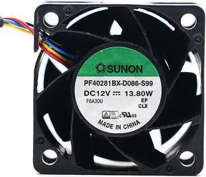 1pcs PF40281BX-D086-S99 12V 13.8W 1.15A PWM 4-p axial cooling fan 4028 40*40*28mm 1pcs PF40281BX-D086-S99 12V 13.8W 1.15A PWM 4-p axial cooling fan 4028 40*40*28mm