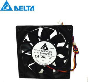 Delta  12CM 12025 high- speed winds of fan 12V 3A THB1212B double ball 120*120*25mm