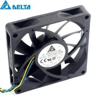 5pcs  ! 8CM 80MM 8015 8*8*1.5CM 80*80*15MM 12V 0.5A 4-wire PWM Fan EFC0812DB Cooling fan