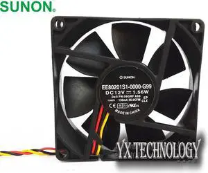SUNON    8020 1.56W EE80201S1-0000-G99 12V 8 cm cooling fan