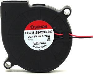1pcs EF50151B2-C03C-A99 12V 0.78W 5015 5cm 50*50*15mm Turbine Cooling Fan