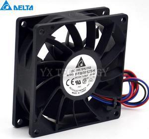 Delta  and  inverter fan FFB0812SH 8025 12V big fan pressure 80*80*25mm
