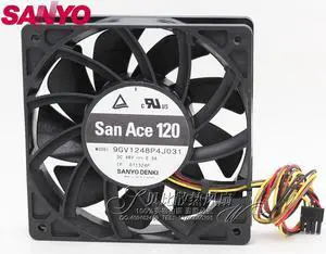 The  9GV1248P4J031 12025 12cm 48V 0.5A fan  120*120*25mm