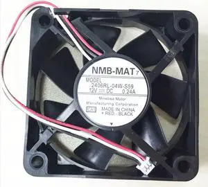 1pcs 2406RL-04W-S59 12V 0.24A 6015 6CM Projector axial cooling fan
