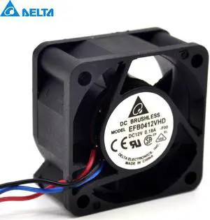 Delta EFB0412VHD -R00 / FOO 12v0.18a Double-ball 2 and 3wire 4020 fan Delta EFB0412VHD -R00 / FOO 12v0.18a Double-ball 2 and 3wire 4020 fan