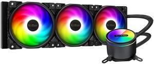 GI-CX360/240 CPU Water Cooler 120mm 5V/3PIN addressable RGB Fan CPU Liquid cooling For Intel 115x 2011 2066 AMD TR4 AM4