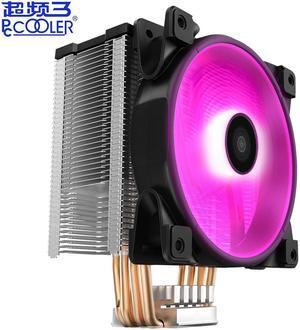 X4 4 Heatpipe CPU Cooler Radiator 12cm 12V/4PIN RGB Quiet Fan For Intel LGA 115x AMD AM4 120mm CPU Heatsink Cooling Fan