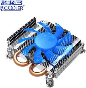 S85 2 heatpipe ultra-thin 80mm PWM fan for HTPC 1U mini case all-in-one cooling for Socket Intel 775 115x CPU cooler