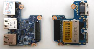 New for HP ProBook 640 G1 645 G1 LAN Ethernet SD Card Reader USB Board 6050A2566901