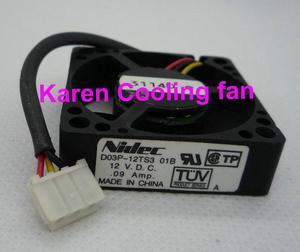 Nidec 3.5cm D03P-12TS3 01B 3510 12v 0.09a Cooling Fan 35*35*10MM