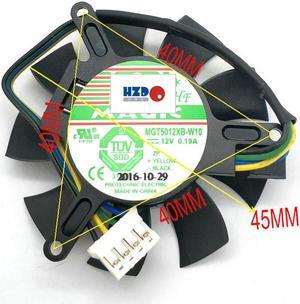MGT5012XB-W10 12V 0.19A Four - line graphics card cooling fan  NVIDIA QUADRO K620  45MM*39MM