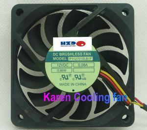 7cm P1127010LB1F 7010 12V 0.08A 3wire Cooling fan