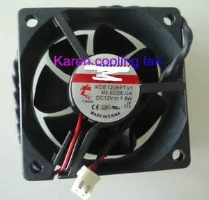 6CM 6025 12V 1.8W KDE1206PTV1 MS.B2200.GN 2Wire Cooling Fan 6CM 6025 12V 1.8W KDE1206PTV1 MS.B2200.GN 2Wire Cooling Fan