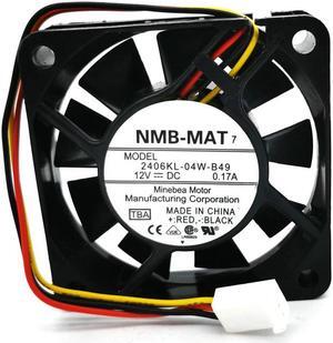 NMB 6cm 2406KL-04W-B49 TBA 6015 DC12V 0.17A cooling fan 2406KL-04W-B59
