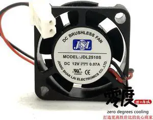 JDL2510S DC12V 0.07A 25x25x10MM 2.5CM 2Lines cooling fan