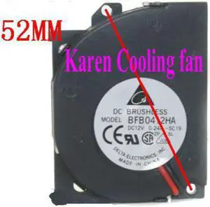 DELTA 4.5cm BFB0412HA 4510 12v 0.24a 40*50*10mm dual ball worm gear fan