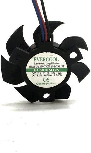 EC5010M12S DC12V 0.09A Diameter 45MM 3lines  Graphics card cooling fan