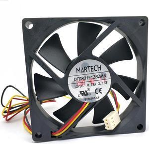 DF0801512B2MN 8015 12V 0.18A 3LINE 80*80*15mm COOLING FAN