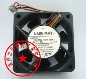 NMB 6cm 2408NL-05W-B56 24V 0.09A 4wire Cooling Fan
