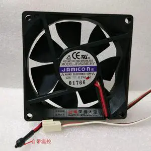 JF0825B1H 12V 8025 8CM Temperature Control Double Ball Cooling Fan JF0825B1H 12V 8025 8CM Temperature Control Double Ball Cooling Fan