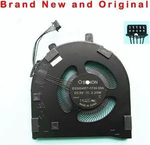 New original cpu cooling fan cooler for Lenovo Thinkpad E490S cooler EG50040S1-CF20-S9A  DC5V 2.25W 5PIN 5WIRES