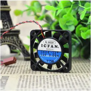 S0406-12V 12V 0.09A 4cm 4006 Iron Leaf High Temperature Fan cooling fan