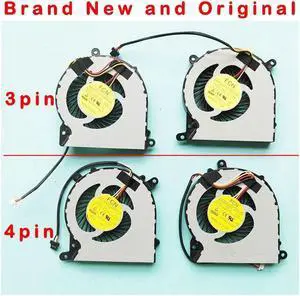 New original cpu gpu cooling fan for CLEVO PA70HS PA71HP DFS541105FC0T FGFG FK2D FKLV FKLU DC 5V 0.5A 3PIN OR 4PIN