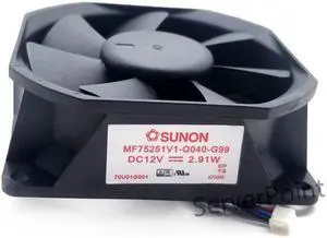 Original MF75251V1-Q040-G99 DC12V 2.91W 75*75*25MM 3 Lines Projector cooling fan