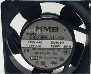 for NMB 9025 09225PB-A1L-EA 115V 50\/60 12 \/ 9W silent aluminum frame fan
