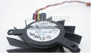 Original for ADDA AD0512UB-TB3 DC12V 0.22A 3-wire hole pitch 2.7*3.5mm graphics card fan