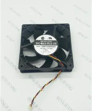 Original San Ace 120 109P1224H4D01 24V 0.24A 120*120*25mm 12cm 3wires cooling fan~ Original San Ace 120 109P1224H4D01 24V 0.24A 120*120*25mm 12cm 3wires cooling fan~