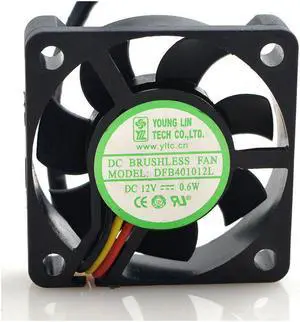 4cm 4010 DFB401012L 12V 0.6W double ball mute cooling fan