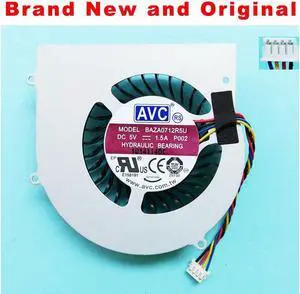 New original cpu fan For AVC BAZA0712R5U DC5V 1.5A P002 4-wire 4-pin Laptop cpu cooling Fan cooler