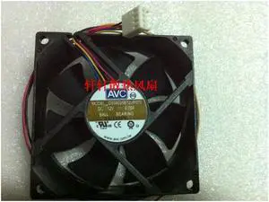 Avc 8cm 8025 ds08025b12up070 12v 0.70a double bearing fan 4 goatswool