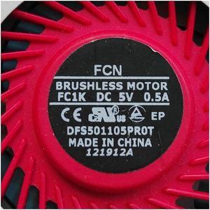 New Original CPU fan for Forcecon DFS501105PR0T FC1K DC 5V 0.5A laptop CPU cooling fan cooler DC28000BWFJ